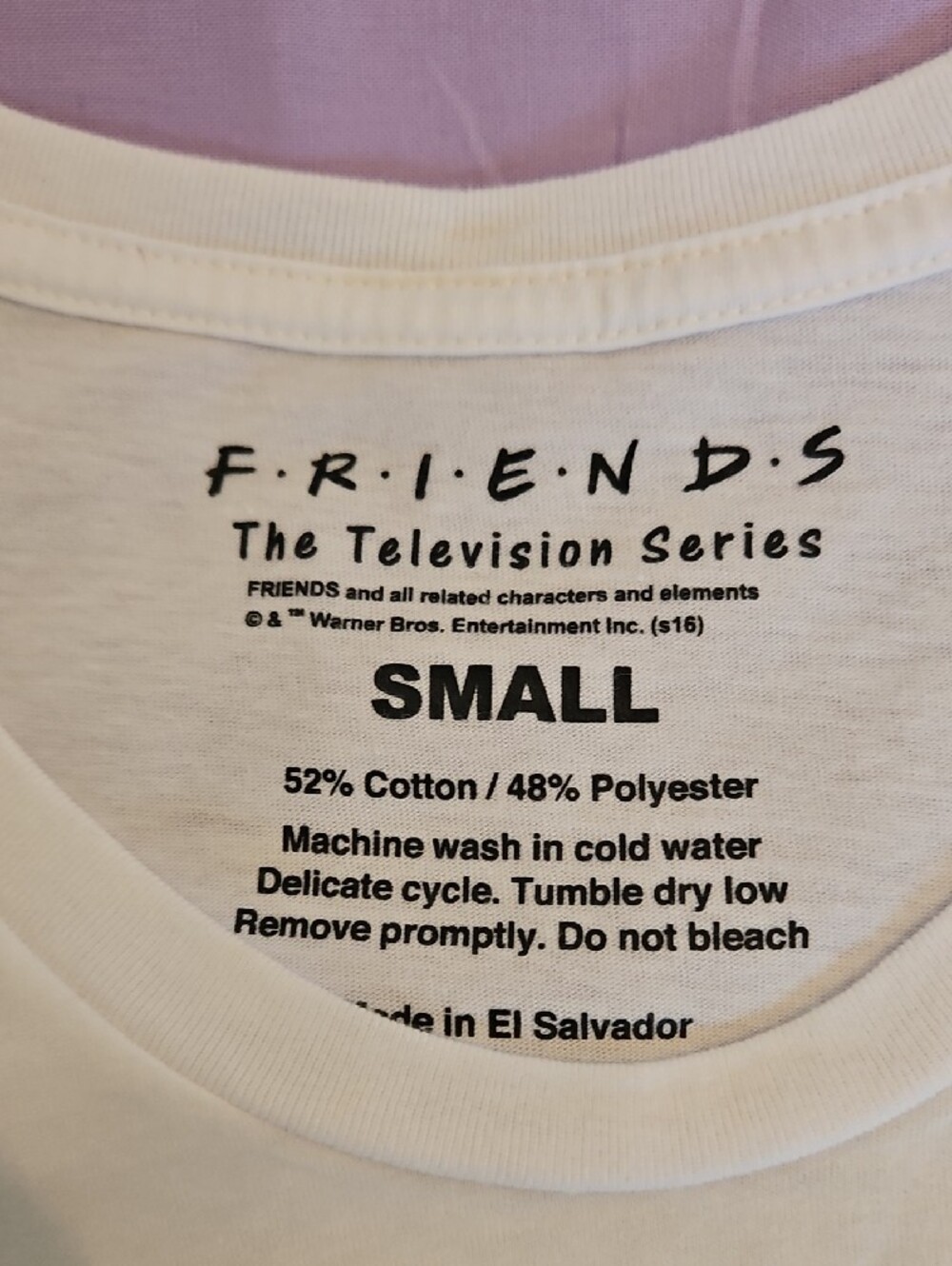 FRIENDS White Tee with Colorful Cast Portrait Graphic - Picture 5 of 5
